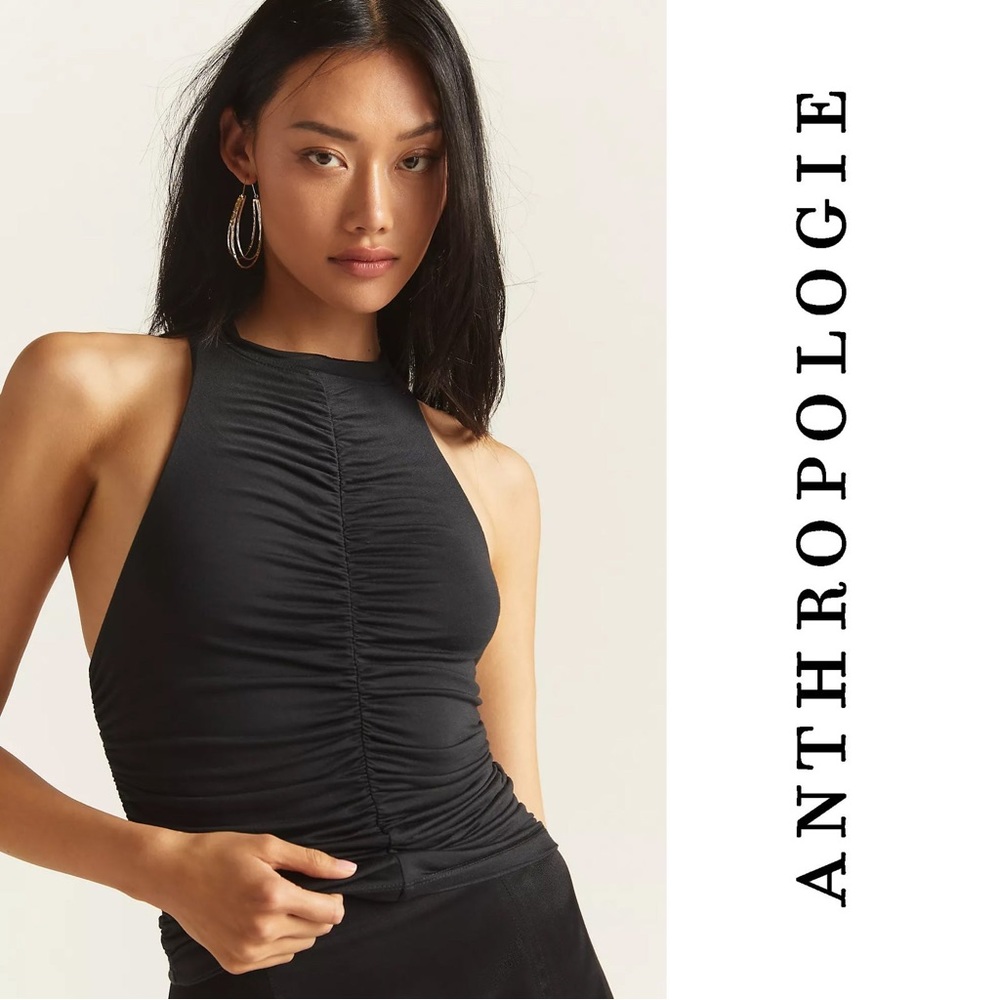 Anthropologie Pilcro Ruched Reversible Tank